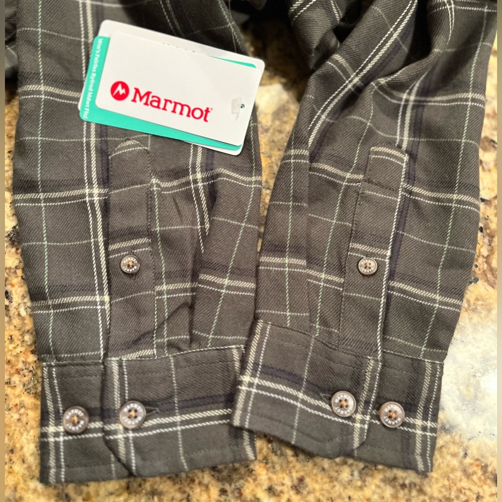 NWT Marmot Women Fairfax Boyfriend Midweight Flannel Shirt - Picture 10 of 13